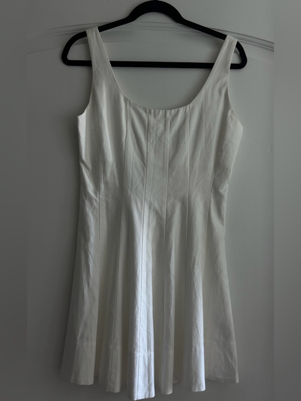 Banana Republic classic White Sleeveless Fit-and-Flare Dress